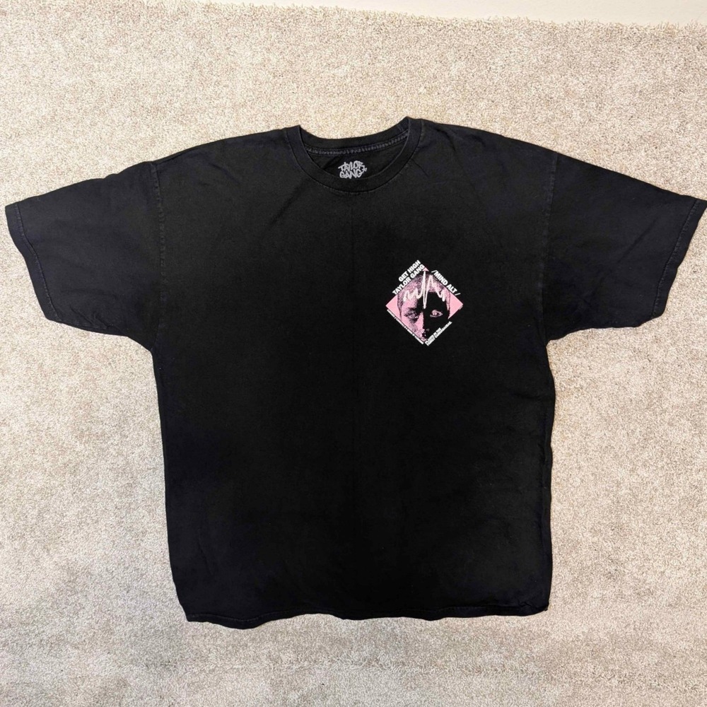 Taylor Gang Mens XL Black Graphic T Shirt Get High Mind Alt Cannabis Print